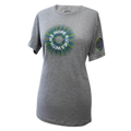 Grey t-shirt with "hope rides with me" in a starburst circle